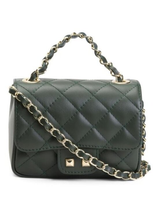 Persaman New York Handbags - PERSAMAN NEW YORK Made In Italy Leather Quilted Crossbody
